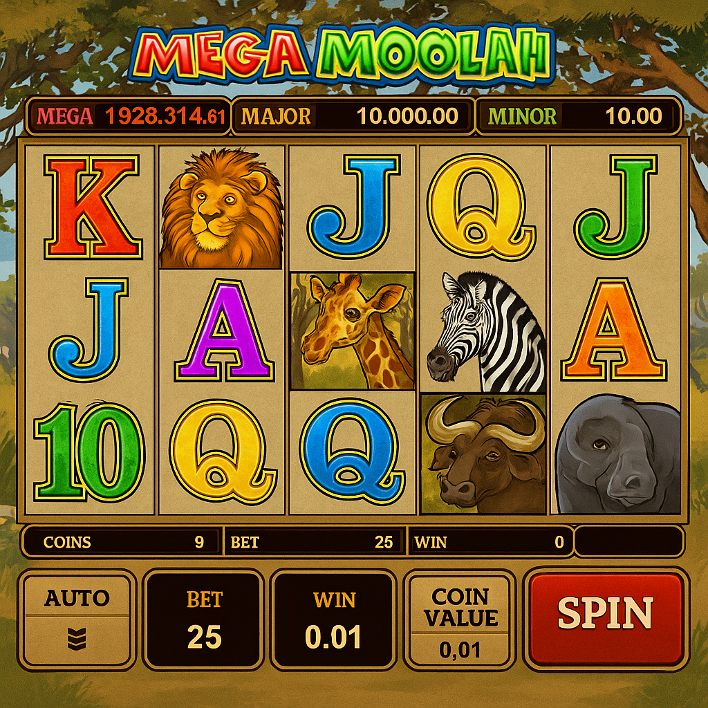CasinoLab - Mega Moolah Slot Game - Progresywny Jackpot